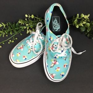 Vans Aqua Pool Vibes Cat & Beach Ball Sneakers